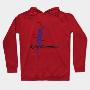 Lake Champlain Map Hoodie